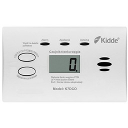 Kidde Czujnik tlenku węgla z wyświetl. LCD K7DCO