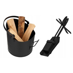 Wiadro Pojemnik Na Popiół Węgiel Śmieci Łopatka Zmiotka