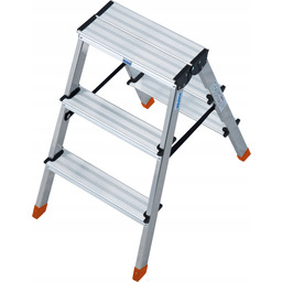 Krause 120397 Drabina Aluminiowa Dwustronna 2x3 Monto Dopplo