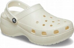 Damskie Buty Chodaki Klapki Crocs Platforma Glitter 207241