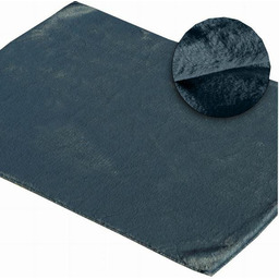 Eurofirany Dywanik łazienkowy 60x90 Emilio granatowy dekoracyjny miękki