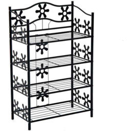 Półka na buty Homcom 59,5x30x92cm., czarna