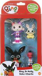 Bing 4 Figurki Bing Molly Coco Charlie, Figurka