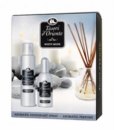 Zestaw Prezentowy Białe Piżmo Perfumy + Deo, Tesori