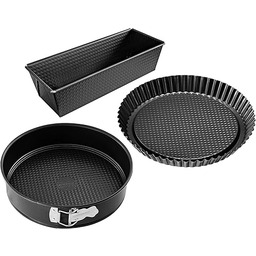 Zenker 3995 zestaw 3 form do pieczenia, stal