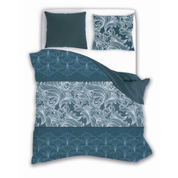 Faro Pościel satynowa 160x200 Elegant 012 turkusowa ciemna