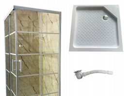 Kabina prysznicowa 80x80 biała Loft 198cm brodzik