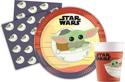 Party Tableware Set Star Wars Grogu Baby Yoda