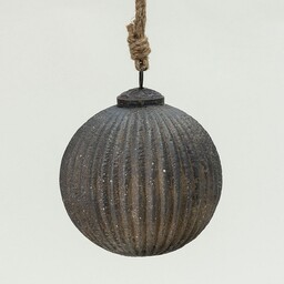 Bombka szklana Rustic Black 10 cm, 10x10x10 cm