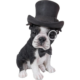 Hi-Line Gift Ltd. Boston Terrier with Top Hat
