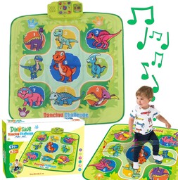 Muzyczna Mata Do Tańca Interaktywna Dinozaury Dźwięk Światło