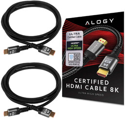 Kabel x2 HDMI 2.1 Alogy 8K 60Hz 48GBps