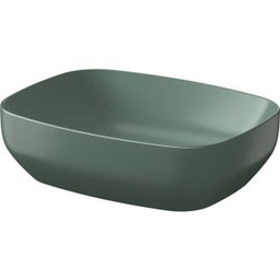 CERSANIT Umywalka nablatowa LARGA prostokątna 50X38 zielona K677-065