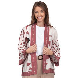 Anekke Czerwone Eleganckie Damskie Kimono