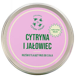 Cztery Szpaki, rozświetlający mus do ciała, cytryna