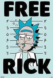 Close Up Rick and Morty plakat Free Rick