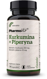 PHARMOVIT Kurkumina + Piperyna 90 Kapsułek 41,4 G