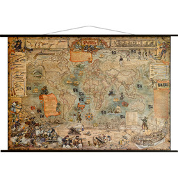 Ray&Co, Świat Piratów mapa ścienna stylizowana