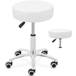 Taboret stołek kosmetyczny na kółkach do 120kg Como