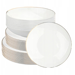 Serwis obiadowy talerze obiadowe Altom Design Bella Złota