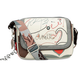 Anekke Szara Torebka Stylowa Listonoszka Damska