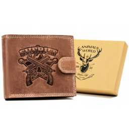 Portfel skórzany Always Wild N992L-CHM-SHE brązowy