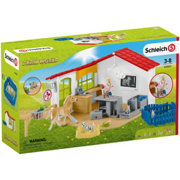 Schleich. SLH42502. Farm World. Przychodnia weterynaryjna ze zwierzętami