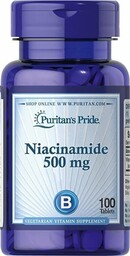 Niacynamid 500 mg, Puritan''s Pride, 100 tabletek