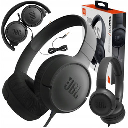 SŁUCHAWKI PRZEWODOWE JBL NAUSZNE Z MIKROFONEM WYGODNE SKŁADANE