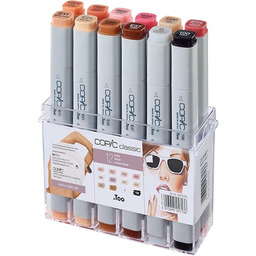 COPIC Classic Marker Set of 12 "Portrait Colours",