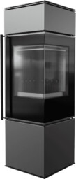 Piec stalowy KRATKI REN/S prawy Ø 150 7
