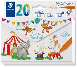 Flamastry Triplus 20 kolorów Staedtler