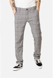 spodnie REELL - Flex Tapered Chino Check Grey-Black