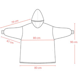 KOCOBLUZA KOC BLUZA CIEPŁA 2w1 GRUBA XXL FUTRZAK