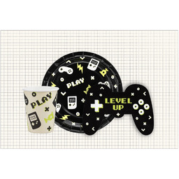 Zestaw obrus + kubeczki + talerzyki + serwetki