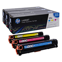 Zestaw trzech tonerów HP 125A do LJ CP1215