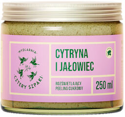 Cztery Szpaki, peeling cukrowy do ciała, cytryna