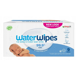 WaterWipes Sensitive+ noworodek i niemowlę Chusteczki, 9 x