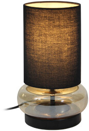 Stołowa lampka z abażurem Epiro TB-43648-BL-AMB Italux czarny