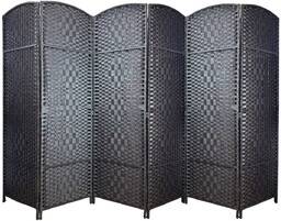Parawan pokojowy dekoracyjny kotara 6 skrzydła 180x300 ciemny