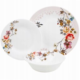 Komplet Zestaw Serwis Obiadowy Talerze 18el 6 Osób