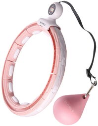 HULA HOP PINK Z MAGNESEM I OBCIĄŻNIKIEM +