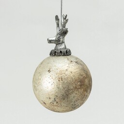 Bombka szklana Royal Deer Matte 10x10x16 cm, 10x10x16