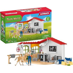 Schleich Gabinet Weterynarza Zestaw do Zabawy, Wielokolorowy,