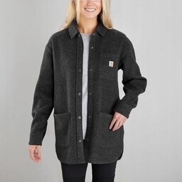 CARHARTT SZARA KURTKA FLANELA Z KIESZENIAMI I GUZIKAMI