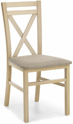 Halmar Klasyczne krzesło drewniane z poduszką DARIUSZ- dąb