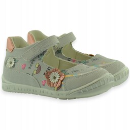 Balerinki dla dziewczynki rzep szare Wojtyłko r.24