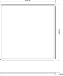 Kwadratowy plafon CCT złoty COLIS MS748400S-3-GD - Zuma