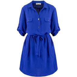 Sukienka szmizjerka basic tunika midi plus size MARIBEL-46