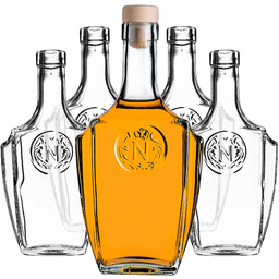 Szklana butelka na nalewkę Faenza 500ml z korkiem